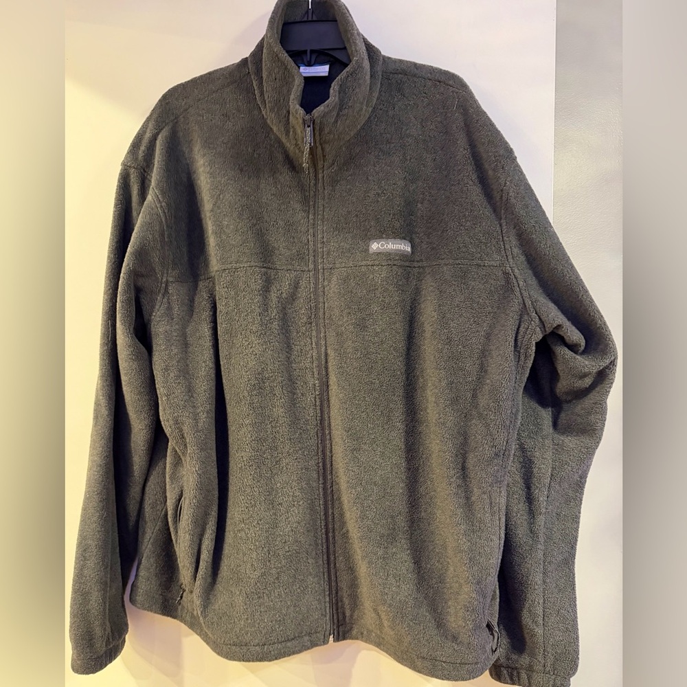Columbia Men's Zip-Up Fleece Jacket- Grey